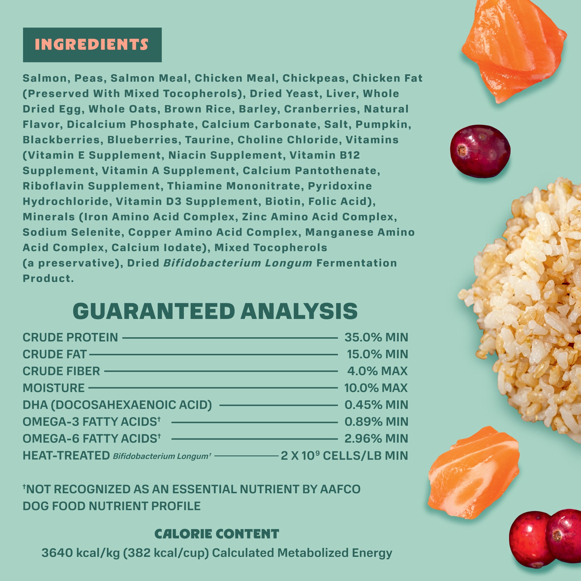 Salmon, Brown Rice, & Cranberry