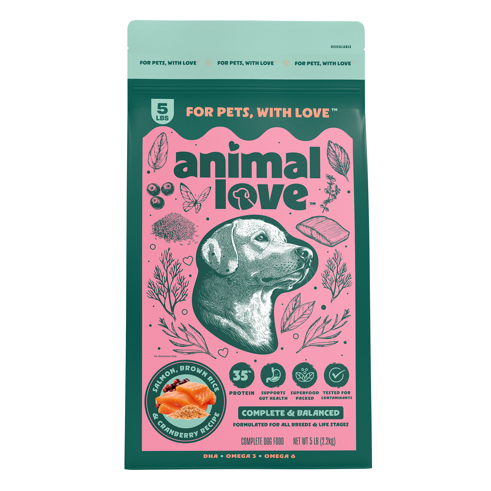 Salmon, Brown Rice, & Cranberry